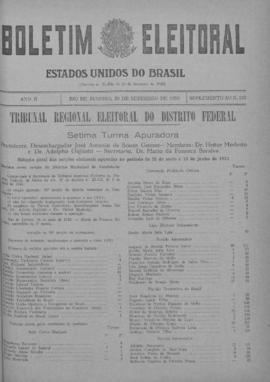 Boletim Eleitoral - Ano II, nº 133 Suplemento
