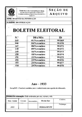 Boletim Eleitoral - Ano II, nº 145