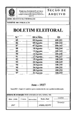 Boletim Eleitoral - Ano VI, nº 85