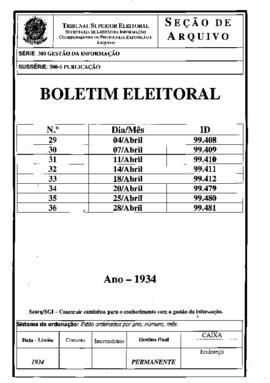 Boletim Eleitoral - Ano III, nº 33