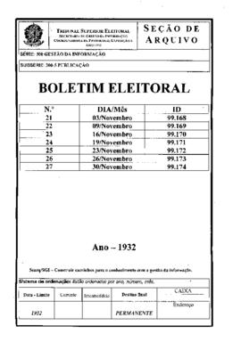 Boletim Eleitoral - Ano I, nº 26