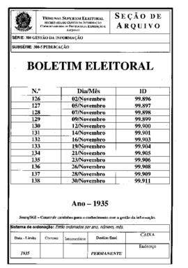 Boletim Eleitoral - Ano IV, nº 138