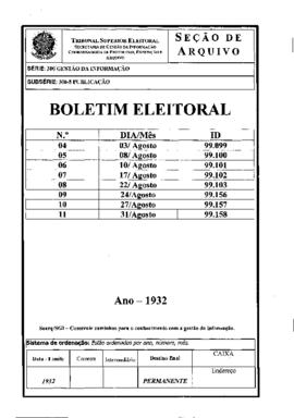 Boletim Eleitoral  - Ano I, nº 11
